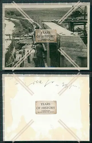 Foto Eisenbahn Brücke Frankreich Westwall 1940 OT Todt Wiederaufbau Pioniere