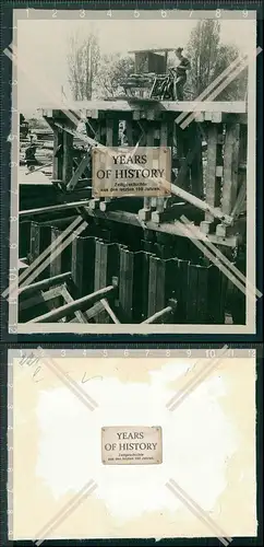 Foto Eisenbahn Brücke Frankreich Westwall 1940 OT Todt Wiederaufbau Pioniere