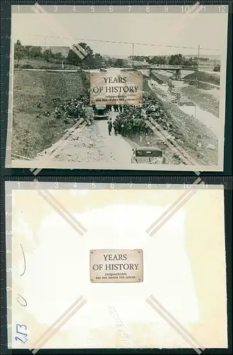 Foto Brücke Fluss Saone Kanal Frankreich Saarland Saar 1940 OT Todt Wiederaufb