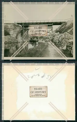 Foto Brücke Fluss Saone Kanal Frankreich Saarland Saar 1940 OT Todt Wiederaufb