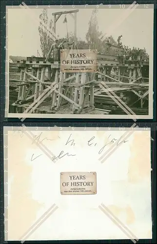 Foto Brücke Fluss Saone Kanal Frankreich Saarland Saar 1940 OT Todt Wiederaufb