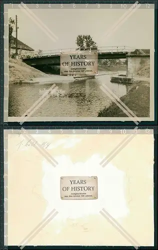 Foto Brücke Fluss Saone Kanal Frankreich Saarland Saar 1940 OT Todt Wiederaufb