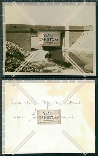 Foto Kanal Brücke OBL Homburg Saarland 1940 OT Todt Saarbrücken