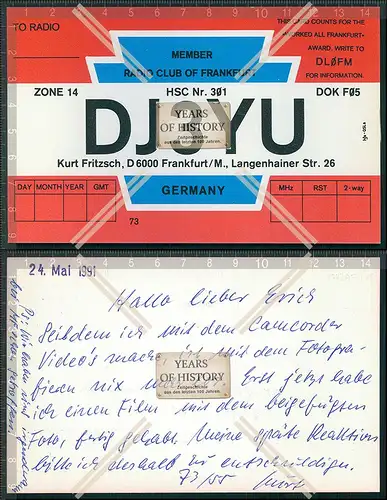 QSL Amateurfunk Karte Marine DEU Russ. FRA .Dänemark u.a amateur radio card ha