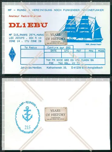 QSL Amateurfunk Karte Marine DEU Russ. FRA .Dänemark u.a amateur radio card ha