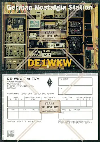 QSL Amateurfunk Karte Marine DEU Russ. FRA .Dänemark u.a amateur radio card ha