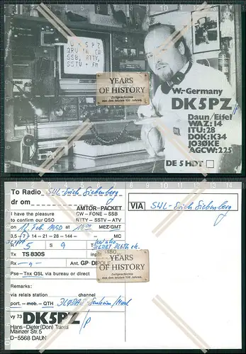 QSL Amateurfunk Karte Marine DEU Russ. FRA .Dänemark u.a amateur radio card ha