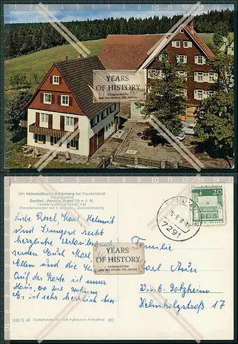 AK Schömberg bei Freudenstadt Schwarzwald Gasthof Pension Sohlhof 750 m ü. M.