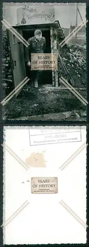 Pressefoto Scherl Bilderdienst Soldat Bunker Shelter 