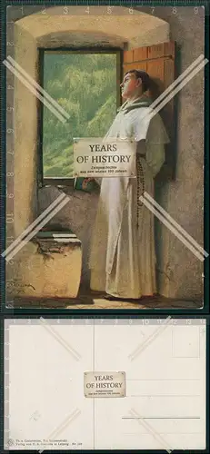 AK Künstler Mönch Gläubiger Bibel Buch Ansichtskarte Postkarte verschiedene 