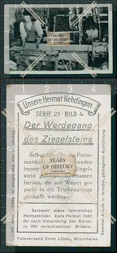 Heimat Kehdingen Der Werdegang des Ziegelsteins Selbsttätig gibt die Formmasch