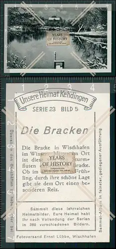 Heimat Kehdingen Die Bracke in Wischhafen an der Elbe im Winter 