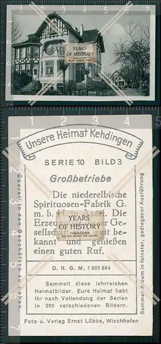 Heimat Kehdingen Großbetriebe Die niederelbische Spirituosen-Fabrik GmbH in As