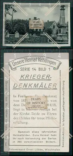 Heimat Kehdingen In Freiburg Das Denkmal von 1870/71, umgeben von dem Denkmal v