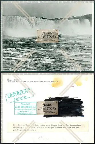 Pressefoto 24x18cm Niagarafälle USA Kanada 50/60er Jahre