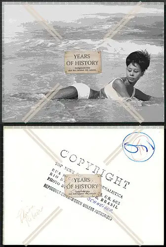 Pressefoto 24x18cm Brasilien Rio de Janeiro 50/60er Jahre junge Damen Mädchen