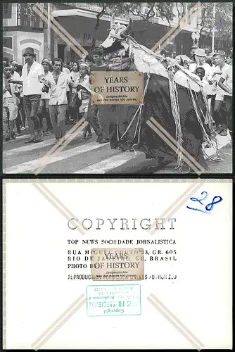 Pressefoto 24x18cm Brasilien Karneval Rio de Janeiro 50/60er Jahre