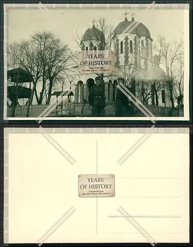 Orig. Foto Kirche Kathedrale Soldaten Polen Russland