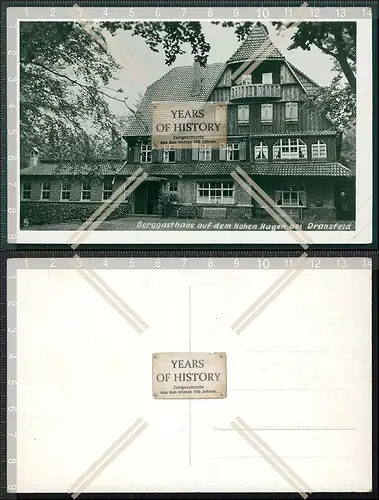 Orig. Foto AK Dransfeld Göttingen Berg Gasthaus auf dem hohen Hagen 1930