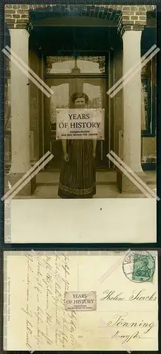 Orig. Foto AK Eckernförde Osterby 1913 gelaufen Stempel Eckernförde 1913