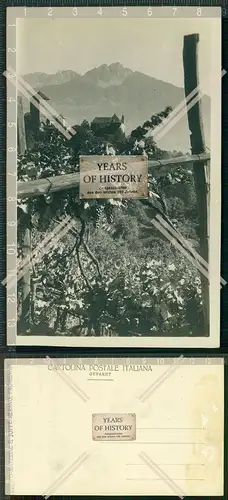 Orig. Foto AK Meran Italien Weinberg Schloss Burg Südtirol Bozen 1944