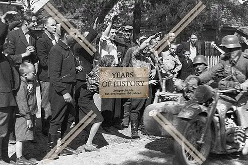 Repro Foto Motorrad Krad Heimkehr in die Garnison 