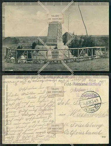 Orig. AK Re. Inf. Rgt. 6 Ehrenfriedhof Feldpost gel. 1915