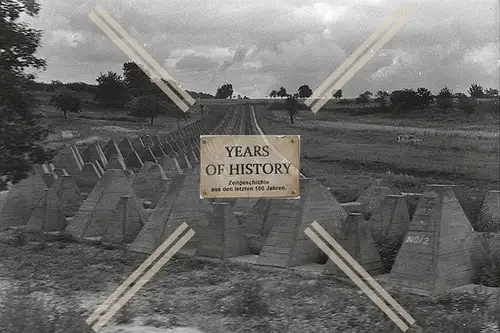 Repro Foto Westwall Höcker Sperren Belgien Frankreich Holland Niederlande