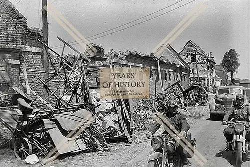 Repro Foto Holland Niederlande Belgien Frankreich zerstört