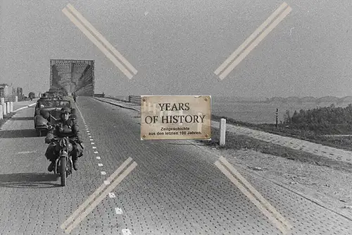 Repro Foto Motorrad Krad Brücke Holland Belgien