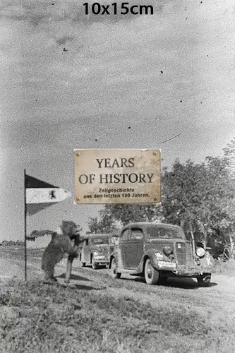 Repro Foto no Original 10x15cm Bär mit Hinweisschild Kosaken Don Kuban Terek Kau