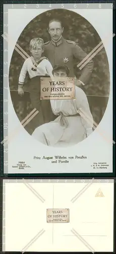 Orig. AK Prinz August Wilhelm von Preußen und Familie