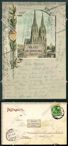 Orig. AK Köln seltene Dom Ansicht 1904 gelaufen