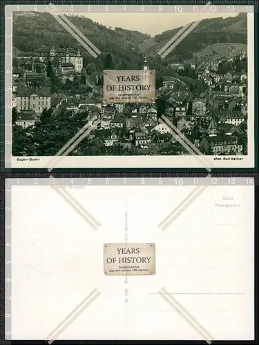 Orig. Foto AK Baden-Baden Panorama Dorf Ansicht mit Kirche 1936