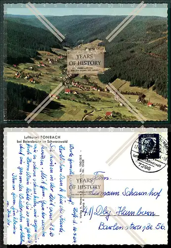 Orig. AK Tonbach bei Baiersbronn im Schwarzwald Luftbild Flieger Aufnahme