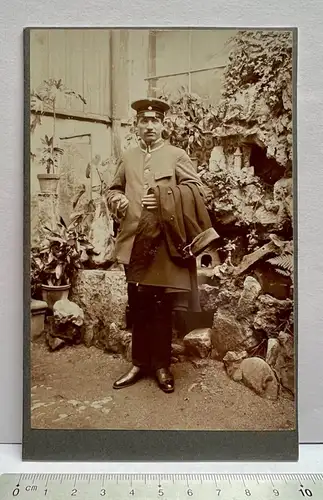 Orig. CDV Foto Soldat Uniform 