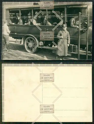 Orig. Foto Bus Omnibus Soldaten 1930