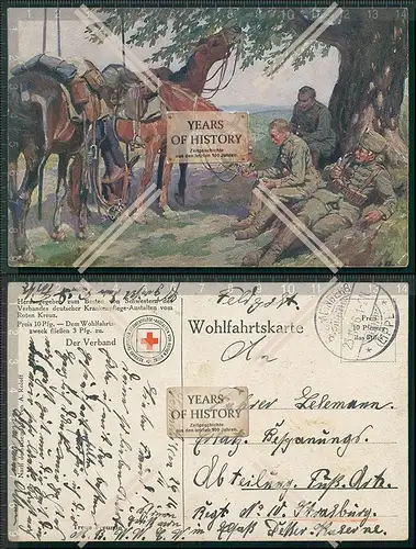 AK 1. WK Weltkrieg Künstler Karte Feldpost