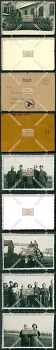 Orig. Foto und Brief 6x Soldaten 1942 Brief gelaufen mit Stempel Feldpost