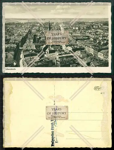 Orig. AK Swidnica Schweidnitz Niederschlesien Polen 1939 Luftbild Fliegeraufnah