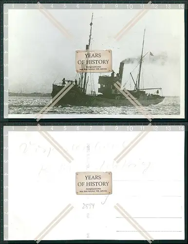 Foto AK 1.WK Kriegsschiff Vorposten Boot kaiserliche Marine 1916