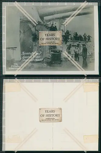 Foto 1.WK SMS Seydlitz Turmtreffer auf dem Schiff in der Skagerrakschlacht 