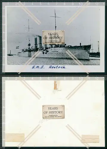Foto 1.WK SMS Rostock Kleiner Kreuzer der Kaiserlichen Marine