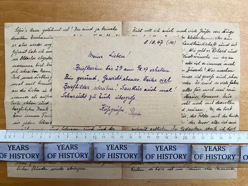 Gefangenenpost DRK Brief POW UDSSR Moskau n. Itzstedt Oldesloe Fam Zuchowski B21