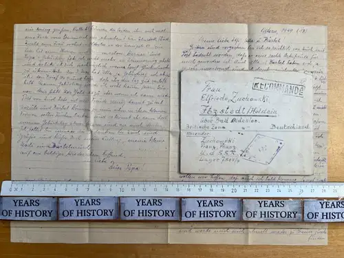Gefangenenpost DRK Brief POW UDSSR Moskau n. Itzstedt Oldesloe Fam. Zuchowski B4