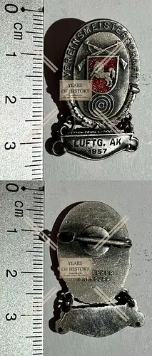 Schützen Nadeln Walsrode Vereinsmeisterschaft Luftgewehr AK 1957 Nadel   