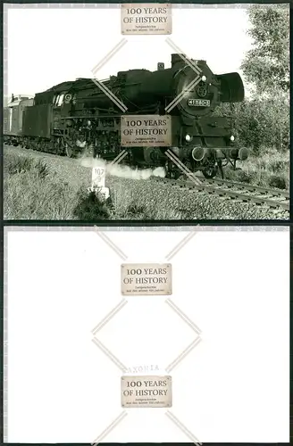 Orig.  altes DDR Pressefoto 24x18cm Lokomotive 41 1180-3 Zug Bahn Bahnhof