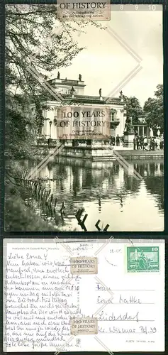 Orig. Foto AK Warszawa Warschau Inselpalais im Kazienki Park