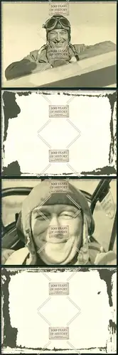 Orig. Foto 22x17cm Portrait Pilot Flugzeugführer 30/40er Jahre
