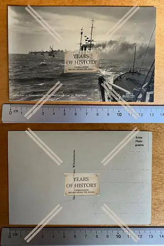 Foto AK 1. WK Kreuzer und Linienschiffe der kaiserlichen Reichsmarine in Kielli